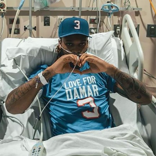 Damar Hamlin Honored by Buffalo Bills, Cheers on Team From Hospital Damar Hamlin Honored by Buffalo Bills, Cheers on Team From Hospital